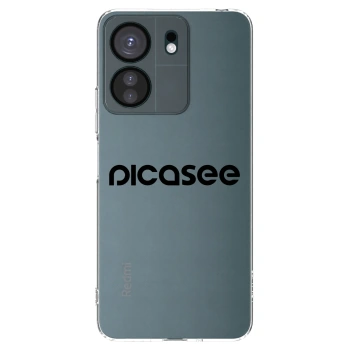 Picasee διαφανής θήκη σιλικόνης Xiaomi Redmi 13C 4G - Picasee - new logo - black
