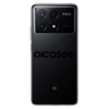 Picasee διαφανής θήκη σιλικόνης Xiaomi Poco X6 Pro - Picasee - new logo - black