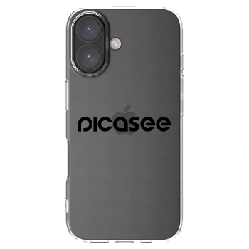 Picasee διαφανής θήκη σιλικόνης Apple iPhone 16 - Picasee - new logo - black