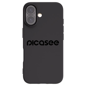 Picasee Μαύρη θήκη σιλικόνης για Apple iPhone 16 - Picasee - new logo - black