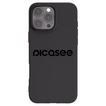 Picasee Μαύρη θήκη σιλικόνης για Apple iPhone 16 Pro Max - Picasee - new logo - black