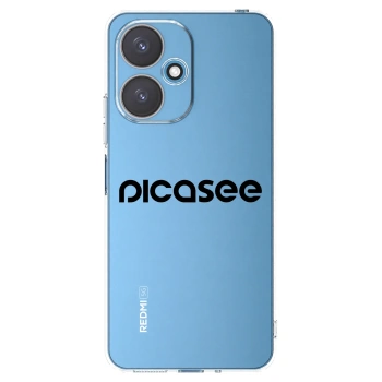 Picasee διαφανής θήκη σιλικόνης Xiaomi Redmi 13C 5G - Picasee - new logo - black