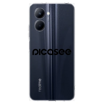 Picasee διαφανής θήκη σιλικόνης Realme C33 (2023) - Picasee - new logo - black