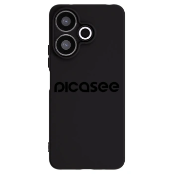 Picasee Μαύρη θήκη σιλικόνης για Xiaomi Redmi 13 4G - Picasee - new logo - black