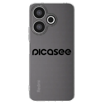 Picasee διαφανής θήκη σιλικόνης Xiaomi Redmi 13 4G - Picasee - new logo - black