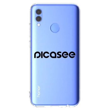 Picasee διαφανής θήκη σιλικόνης Huawei P Smart 2019 - Picasee - new logo - black