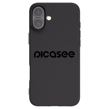 Picasee Μαύρη θήκη σιλικόνης για Apple iPhone 16 Plus - Picasee - new logo - black