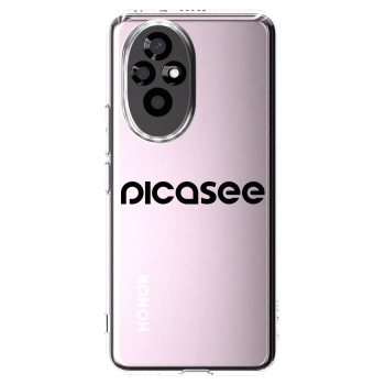 Picasee διαφανής θήκη σιλικόνης Honor 200 Pro 5G - Picasee - new logo - black