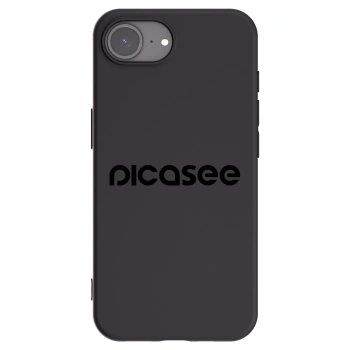 Picasee Μαύρη θήκη σιλικόνης για Apple iPhone 16e - Picasee - new logo - black