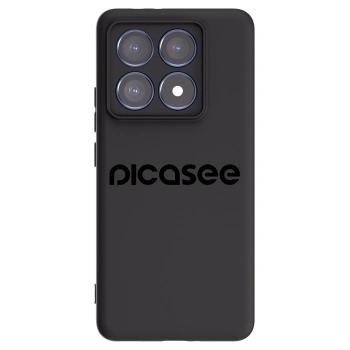 Picasee Μαύρη θήκη σιλικόνης για Xiaomi 14T Pro - Picasee - new logo - black