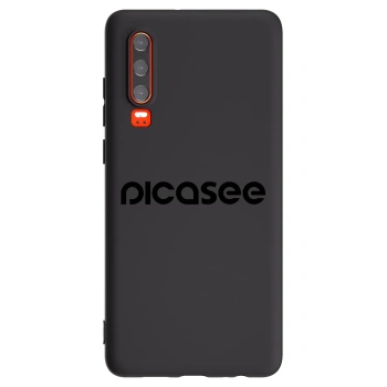 Picasee Μαύρη θήκη σιλικόνης για Huawei P30 - Picasee - new logo - black