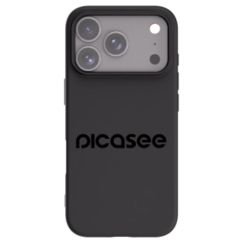 Picasee Μαύρη θήκη σιλικόνης για Apple iPhone 17 Pro - Picasee - new logo - black