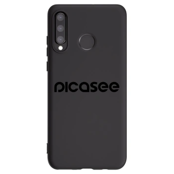 Picasee Μαύρη θήκη σιλικόνης για Huawei P30 Lite - Picasee - new logo - black