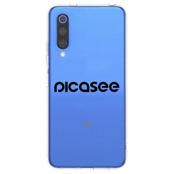 Picasee διαφανής θήκη σιλικόνης Xiaomi Mi 9 SE - Picasee - new logo - black