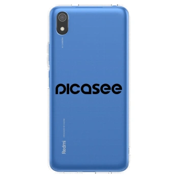 Picasee διαφανής θήκη σιλικόνης Xiaomi Redmi 7A - Picasee - new logo - black