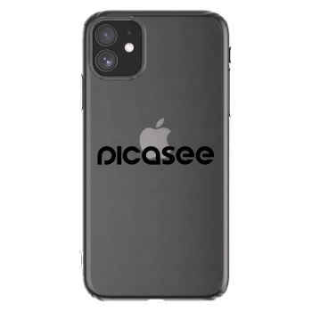 Picasee διαφανής θήκη σιλικόνης Apple iPhone 11 - Picasee - new logo - black