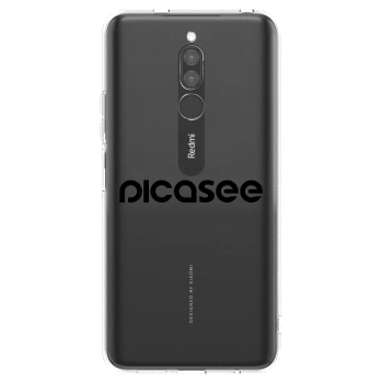 Picasee διαφανής θήκη σιλικόνης Xiaomi Redmi 8 - Picasee - new logo - black