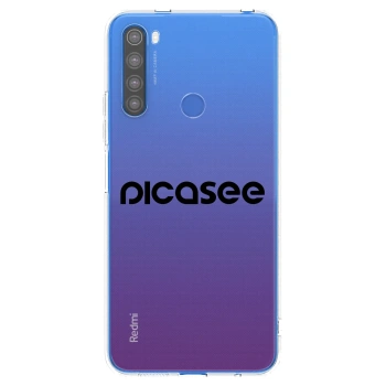 Picasee διαφανής θήκη σιλικόνης Xiaomi Redmi Note 8T - Picasee - new logo - black