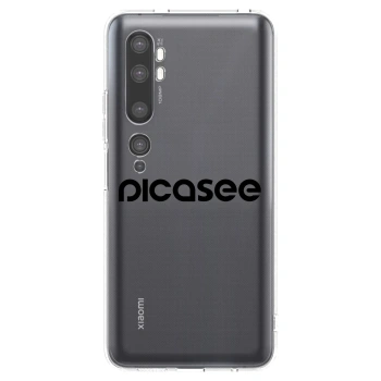 Picasee διαφανής θήκη σιλικόνης Xiaomi Mi Note 10 (Pro) - Picasee - new logo - black