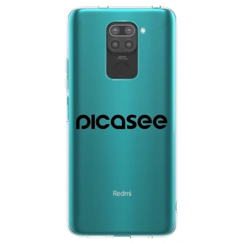 Picasee Μαύρη θήκη σιλικόνης για Xiaomi Redmi Note 9 - Picasee - new logo - black