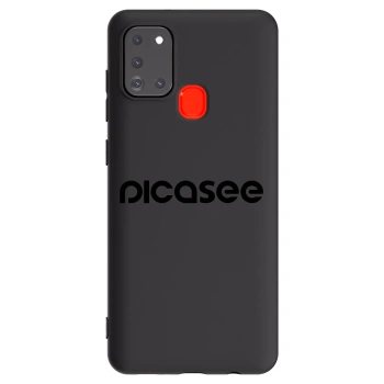 Picasee Μαύρη θήκη σιλικόνης για Samsung Galaxy A21s - Picasee - new logo - black