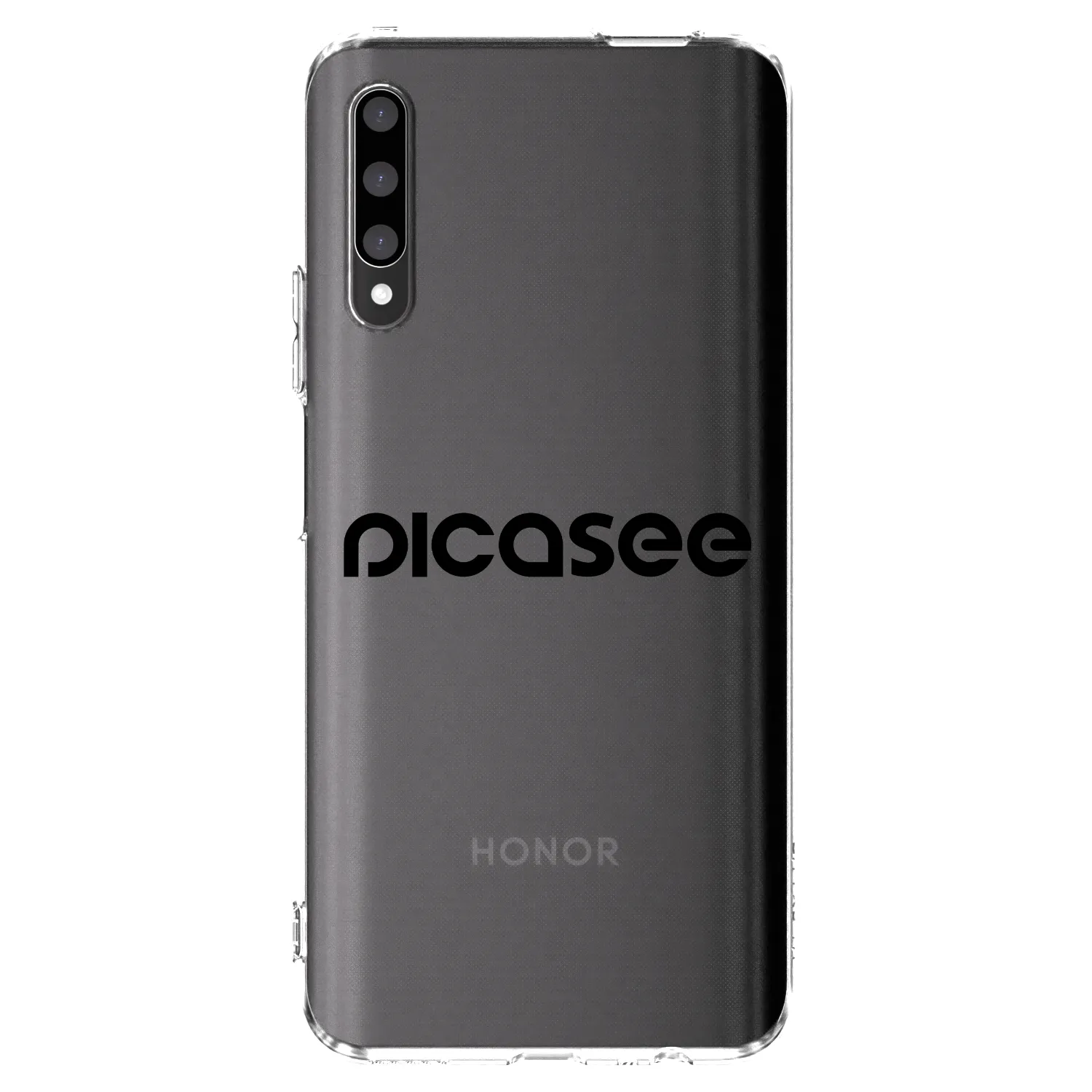 Picasee διαφανής θήκη σιλικόνης Honor 9X Pro - Picasee - new logo - black