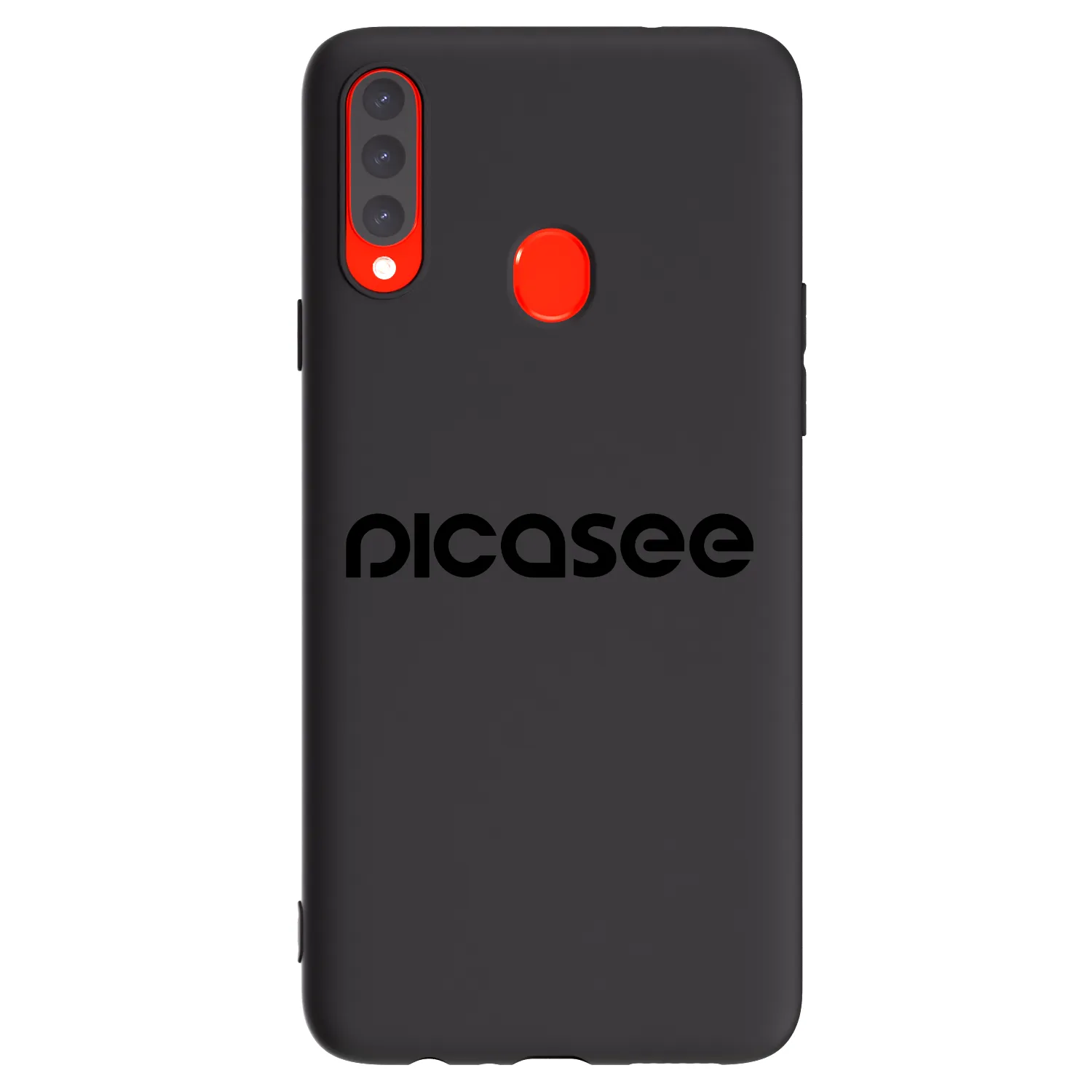 Picasee Μαύρη θήκη σιλικόνης για Samsung Galaxy A20s - Picasee - new logo - black