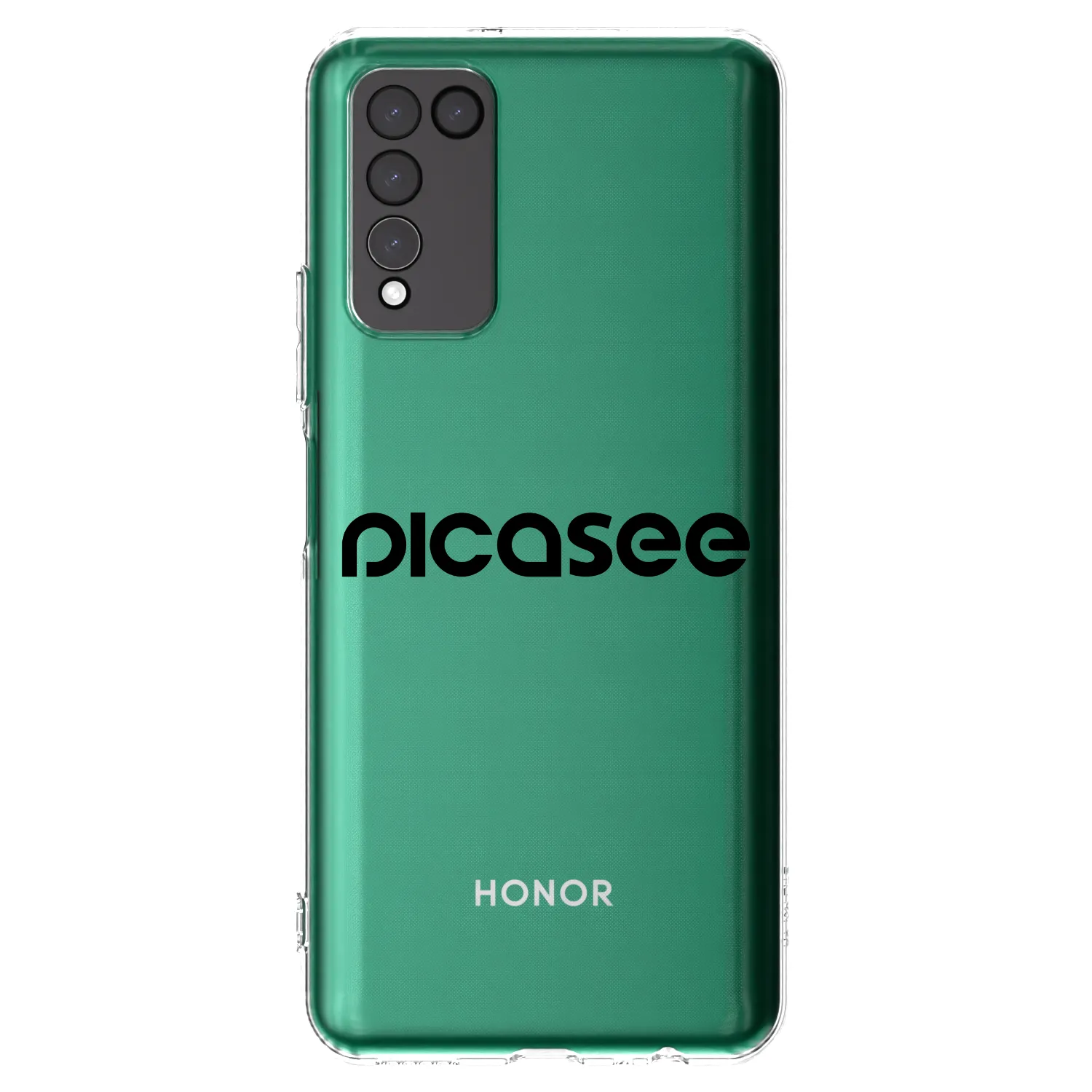 Picasee διαφανής θήκη σιλικόνης Honor 10X Lite - Picasee - new logo - black