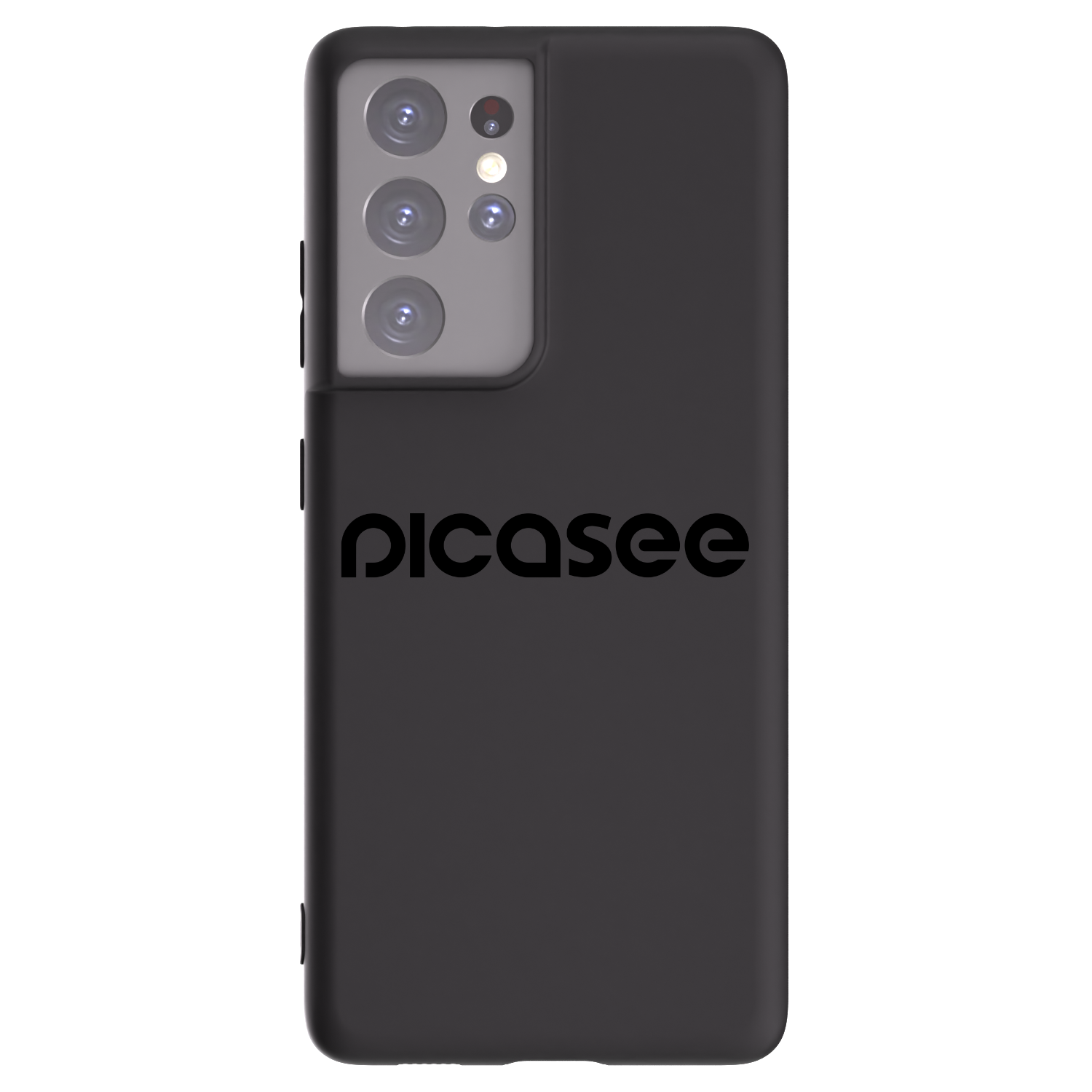 Picasee Μαύρη θήκη σιλικόνης για Samsung Galaxy S21 Ultra 5G G998B - Picasee - new logo - black