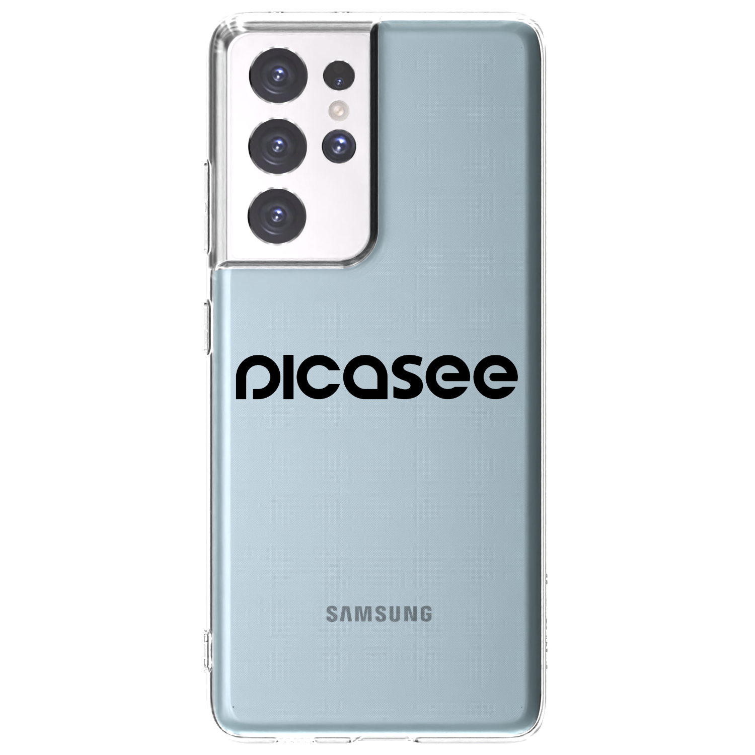 Picasee διαφανής θήκη σιλικόνης Samsung Galaxy S21 Ultra 5G G998B - Picasee - new logo - black