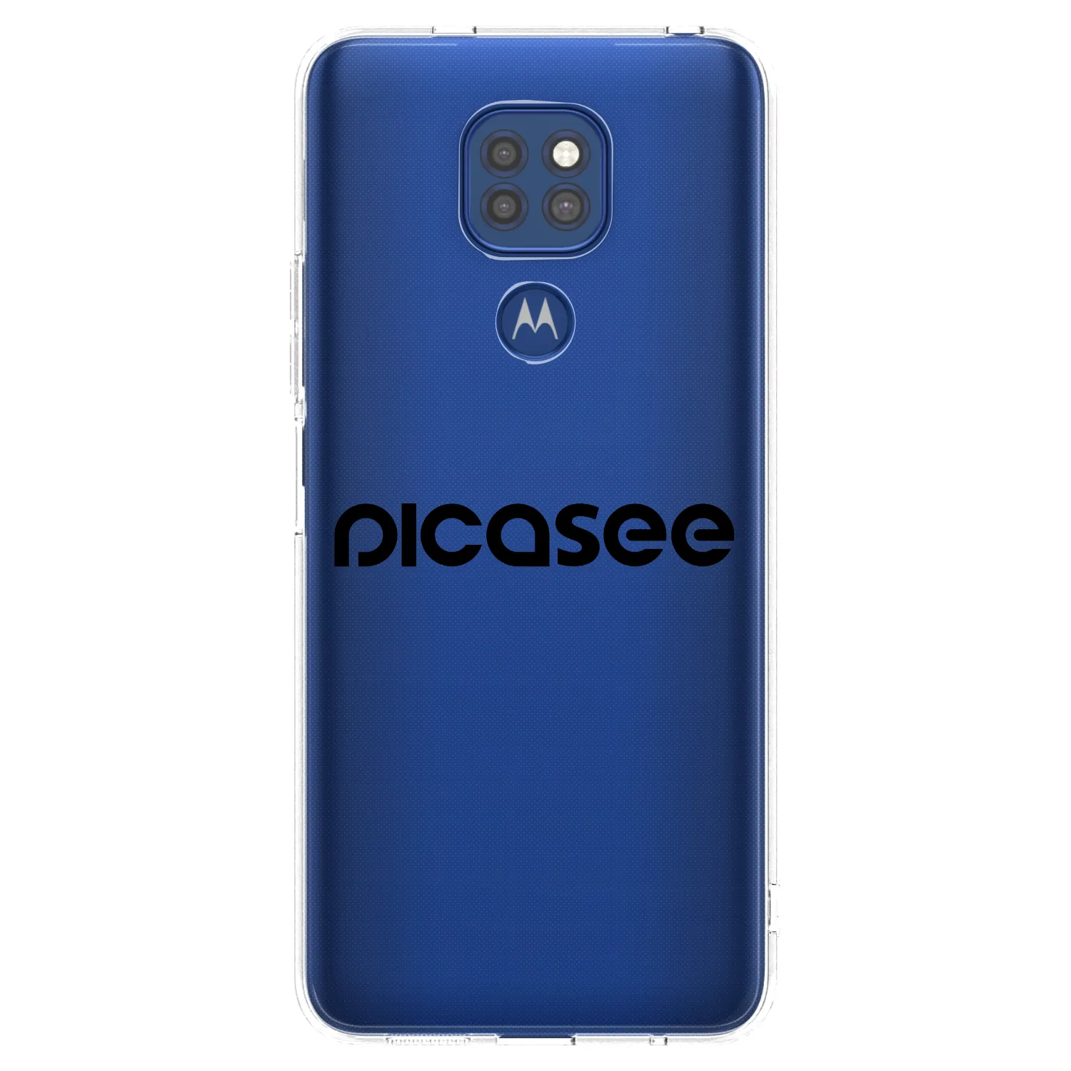 Picasee διαφανής θήκη σιλικόνης Motorola Moto G9 Play - Picasee - new logo - black