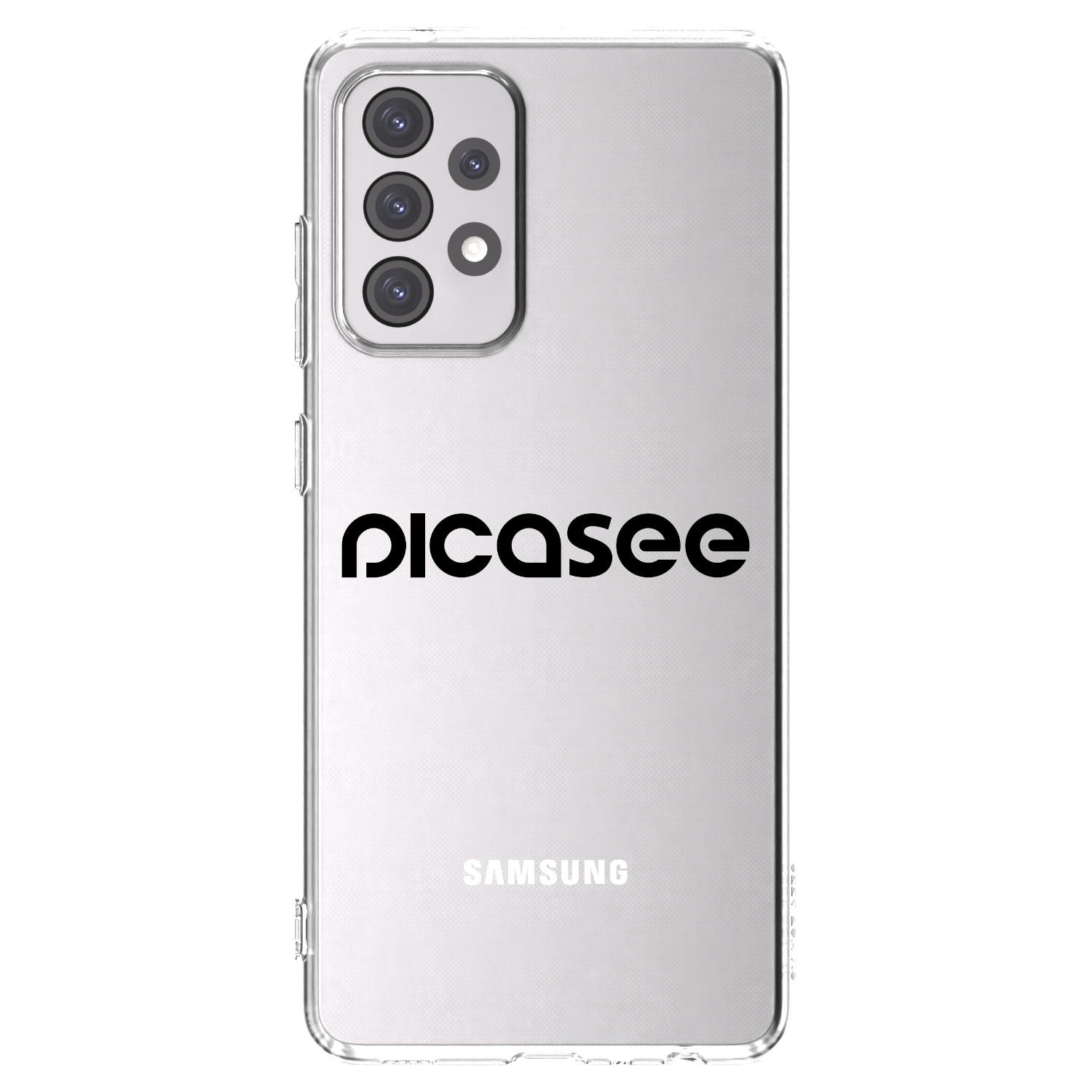 Picasee διαφανής θήκη σιλικόνης Samsung Galaxy A52 5G A525F - Picasee - new logo - black