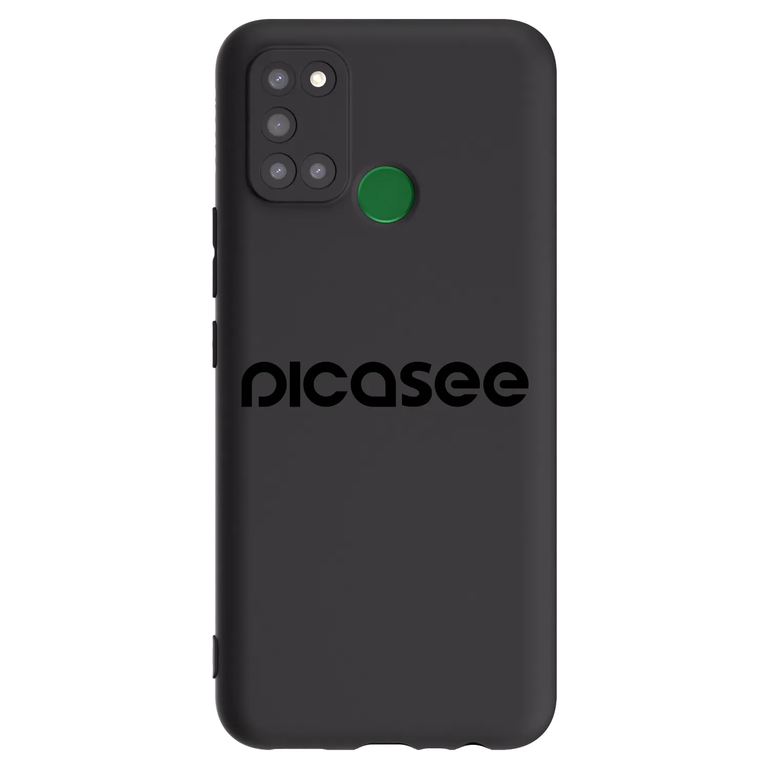 Picasee Μαύρη θήκη σιλικόνης για Realme 7i - Picasee - new logo - black