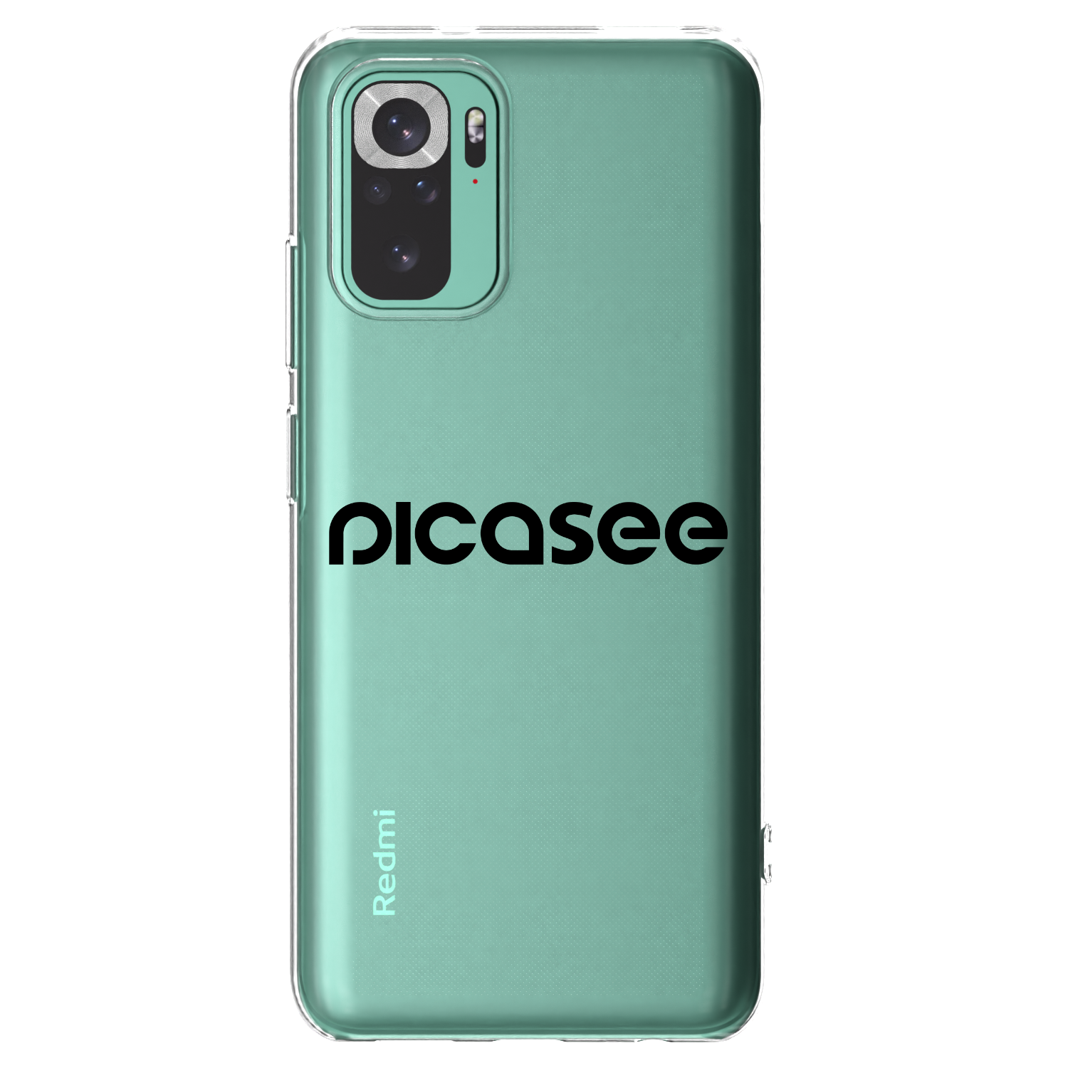 Picasee διαφανής θήκη σιλικόνης Xiaomi Redmi Note 10 Pro - Picasee - new logo - black