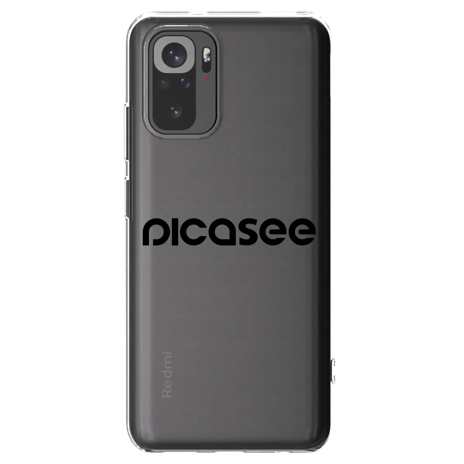 Picasee διαφανής θήκη σιλικόνης Xiaomi Redmi Note 10S - Picasee - new logo - black