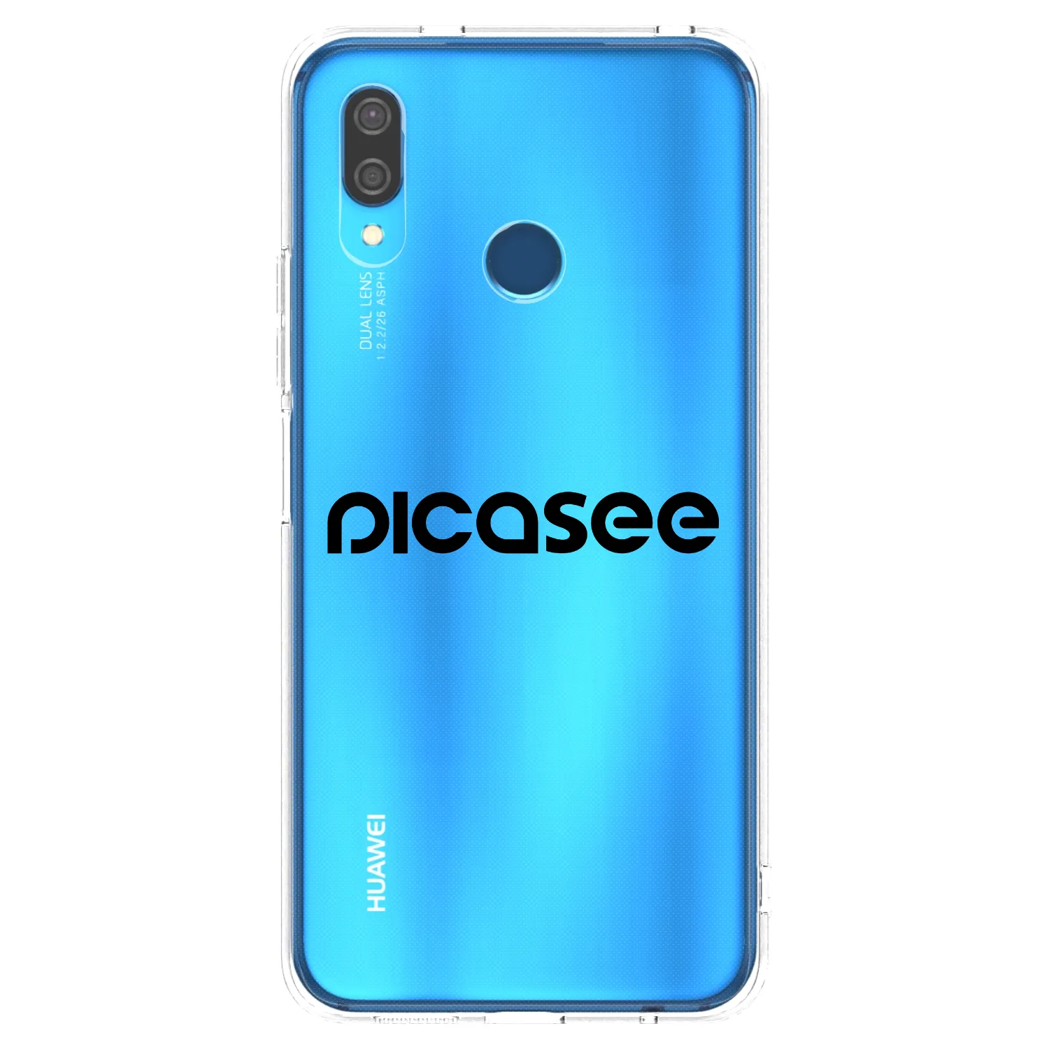 Picasee διαφανής θήκη σιλικόνης Huawei P20 Lite - Picasee - new logo - black