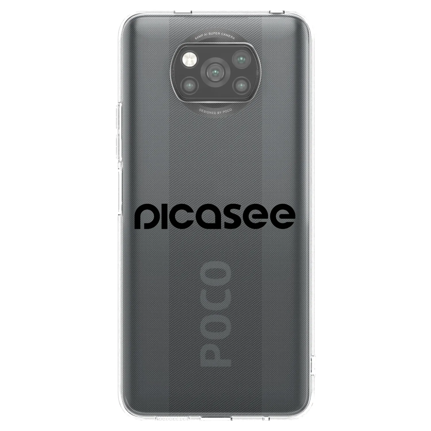 Picasee Μαύρη θήκη σιλικόνης για Xiaomi Poco X3 Pro - Picasee - new logo - black