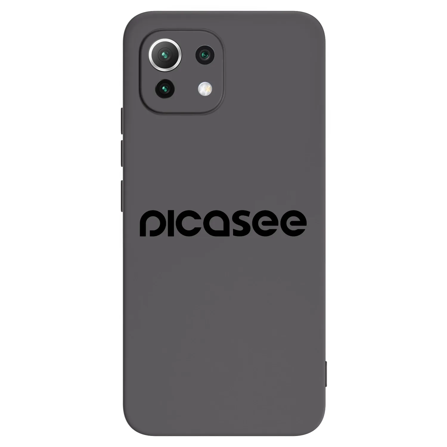 Picasee Μαύρη θήκη σιλικόνης για Xiaomi Mi 11 Lite - Picasee - new logo - black