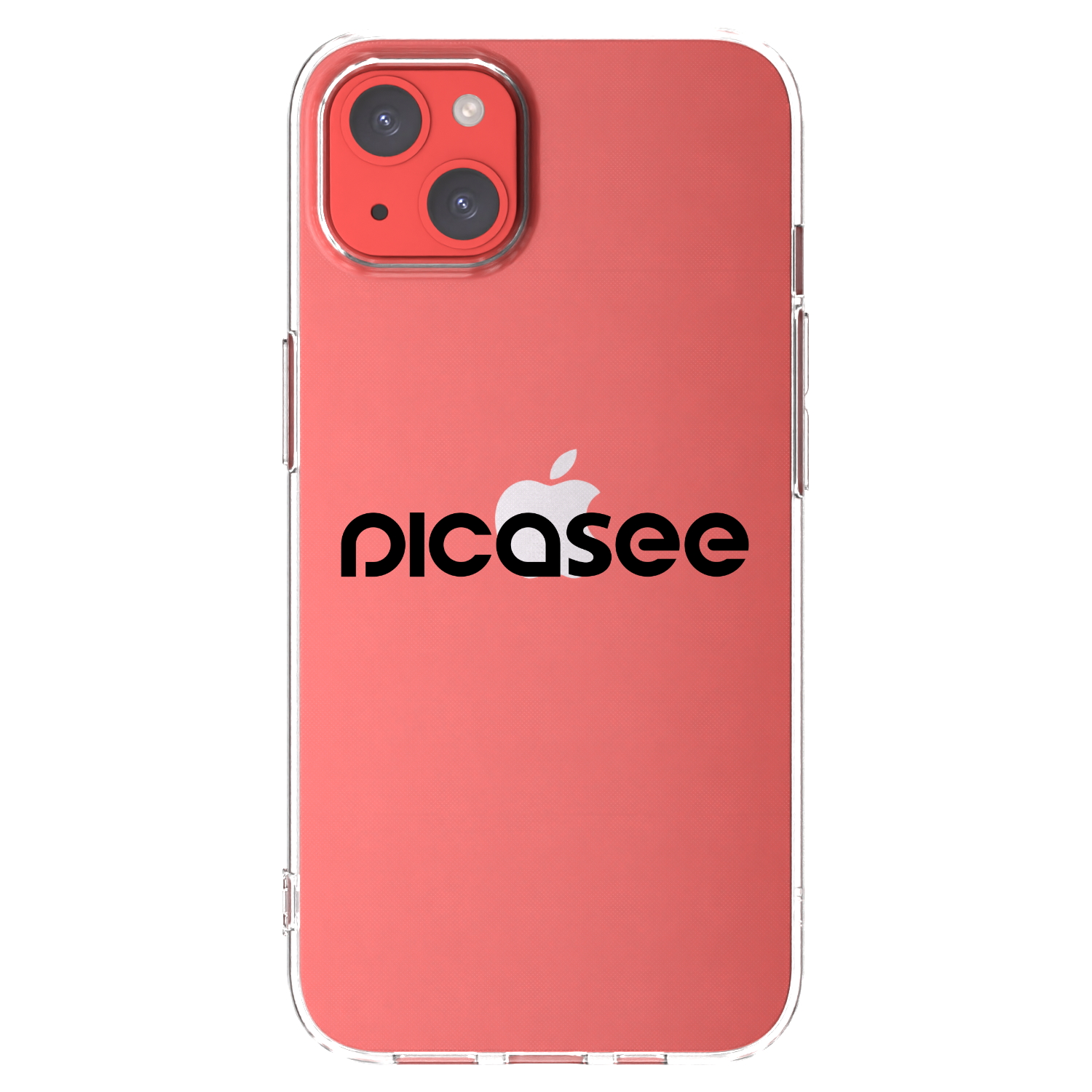 Picasee διαφανής θήκη σιλικόνης Apple iPhone 13 - Picasee - new logo - black