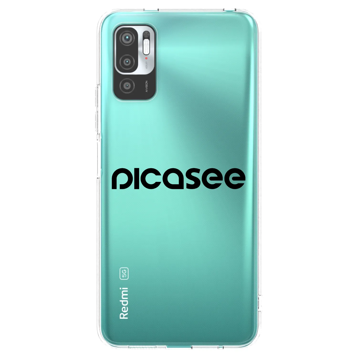 Picasee διαφανής θήκη σιλικόνης Xiaomi Redmi Note 10 5G - Picasee - new logo - black