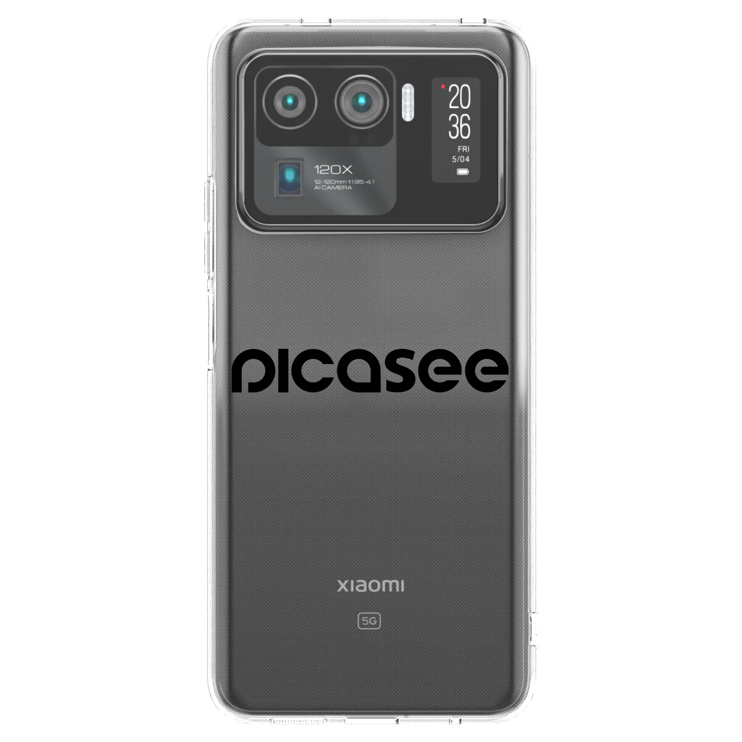 Picasee διαφανής θήκη σιλικόνης Xiaomi Mi 11 Ultra - Picasee - new logo - black
