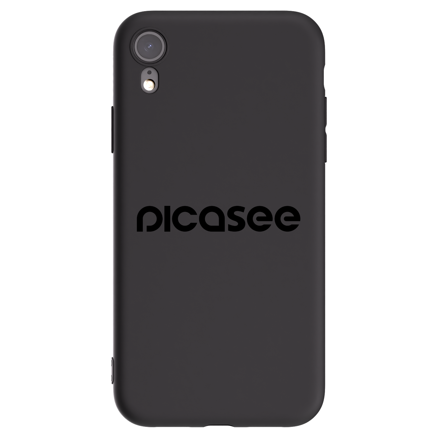 Picasee Μαύρη θήκη σιλικόνης για Apple iPhone XR - Picasee - new logo - black