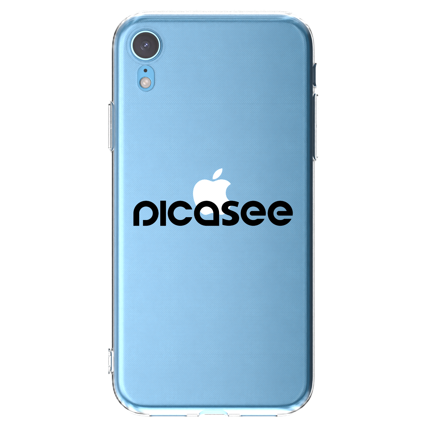 Picasee διαφανής θήκη σιλικόνης Apple iPhone XR - Picasee - new logo - black