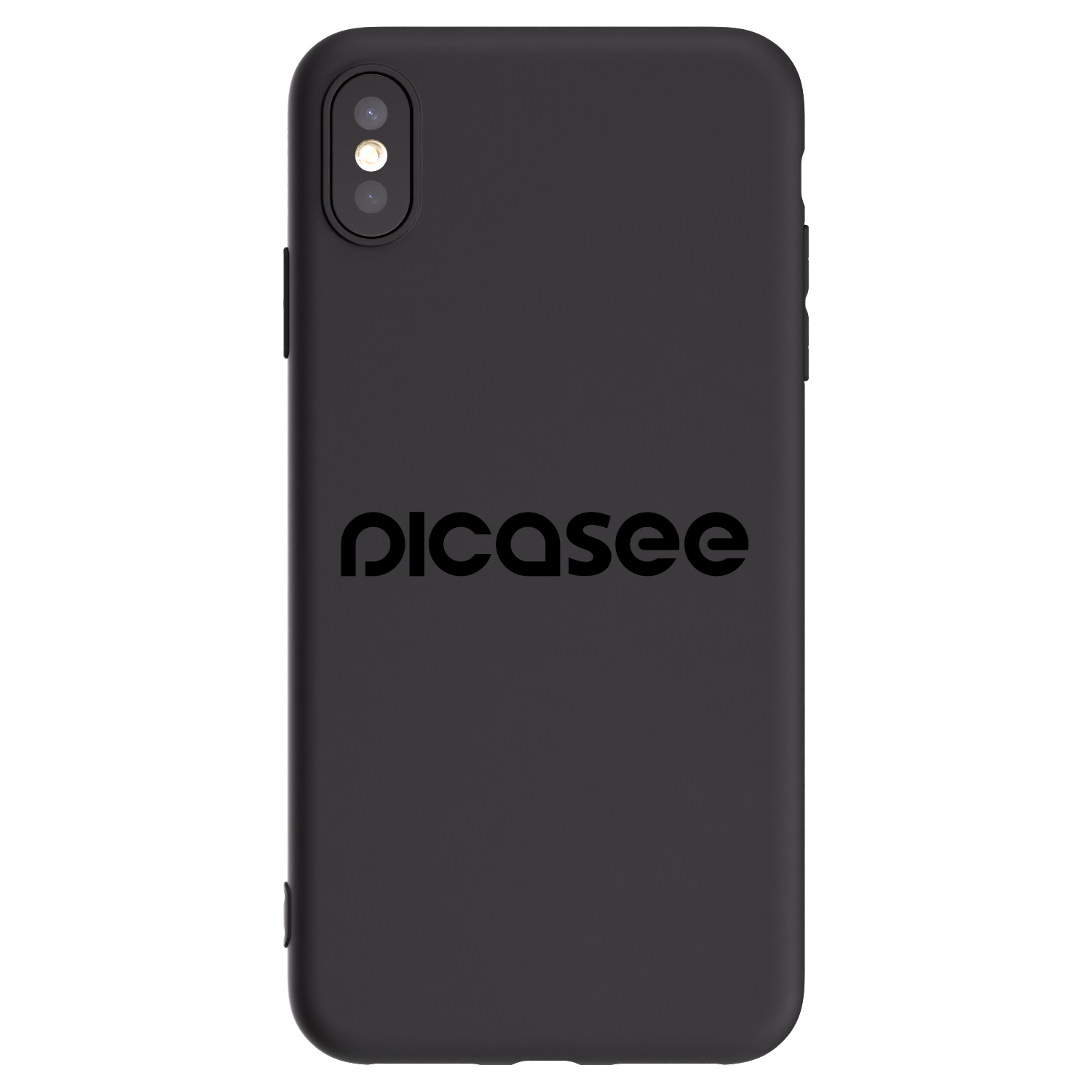 Picasee Μαύρη θήκη σιλικόνης για Apple iPhone XS Max - Picasee - new logo - black