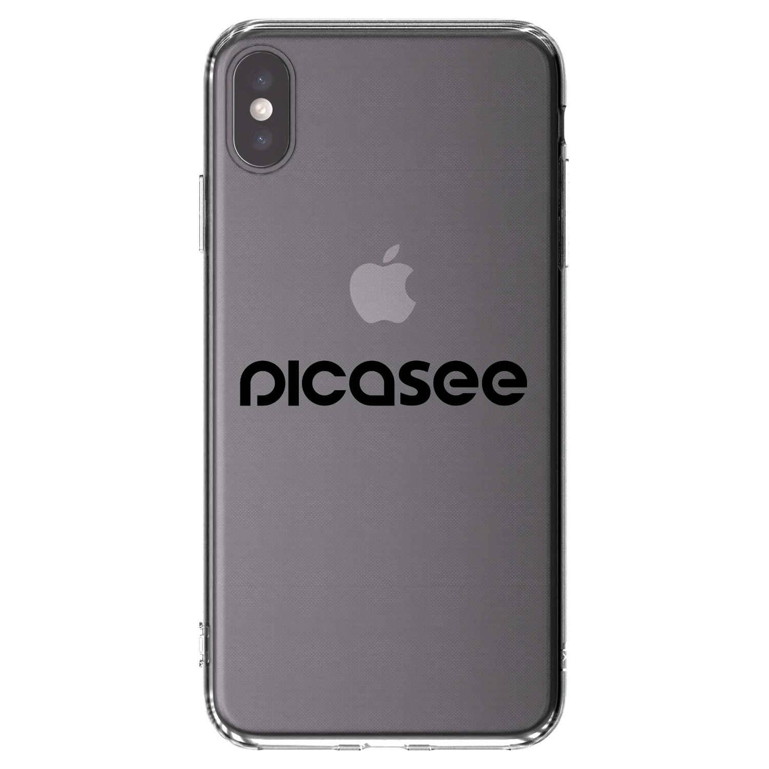 Picasee διαφανής θήκη σιλικόνης Apple iPhone XS Max - Picasee - new logo - black