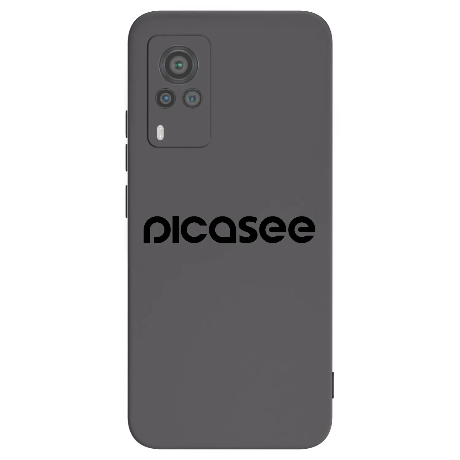 Picasee Μαύρη θήκη σιλικόνης για Vivo X60 Pro 5G - Picasee - new logo - black