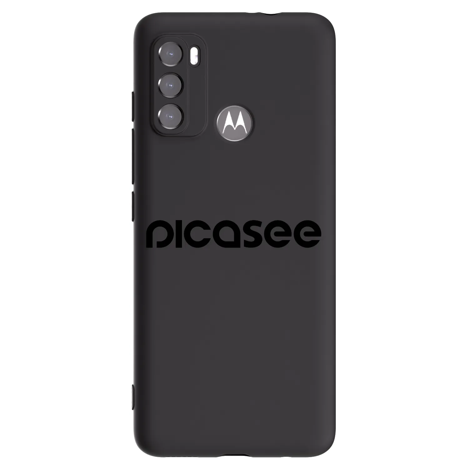 Picasee Μαύρη θήκη σιλικόνης για Motorola Moto G60 - Picasee - new logo - black