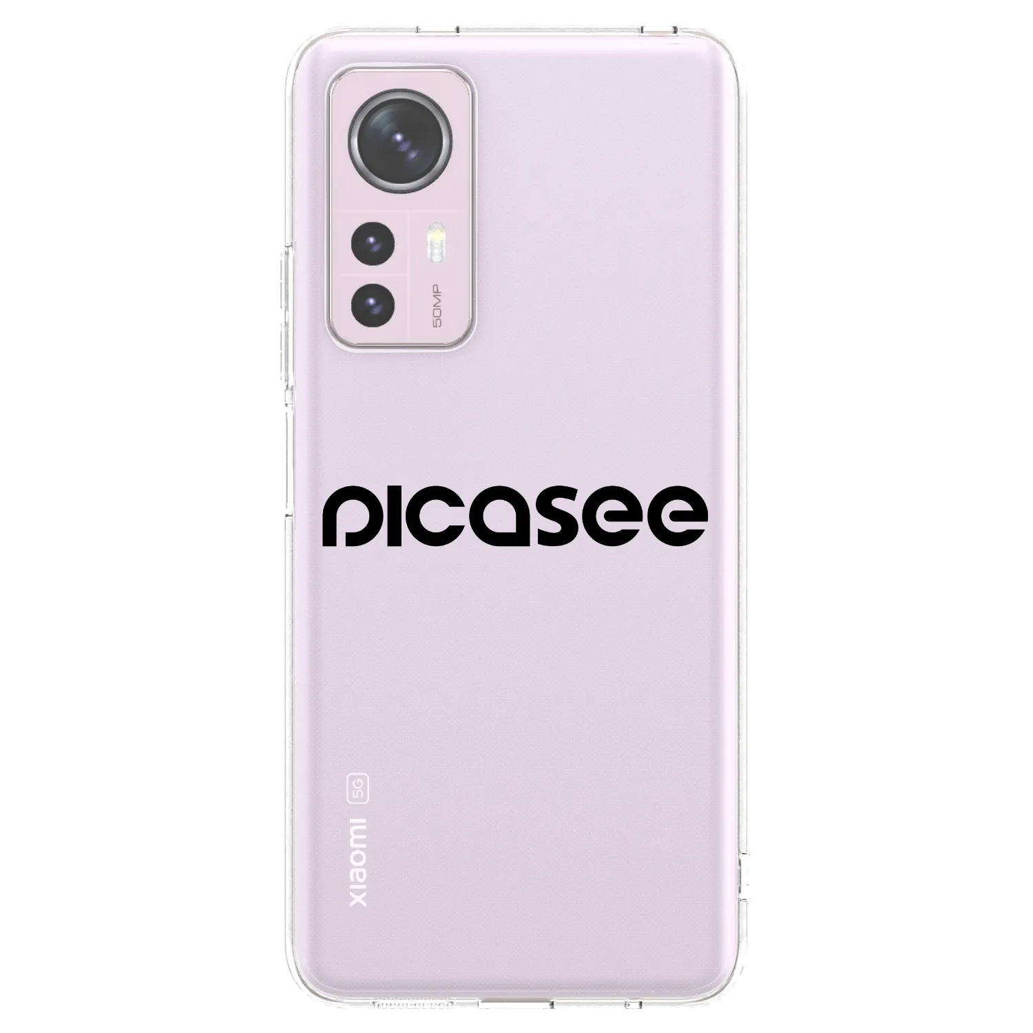 Picasee διαφανής θήκη σιλικόνης Xiaomi 12 - Picasee - new logo - black