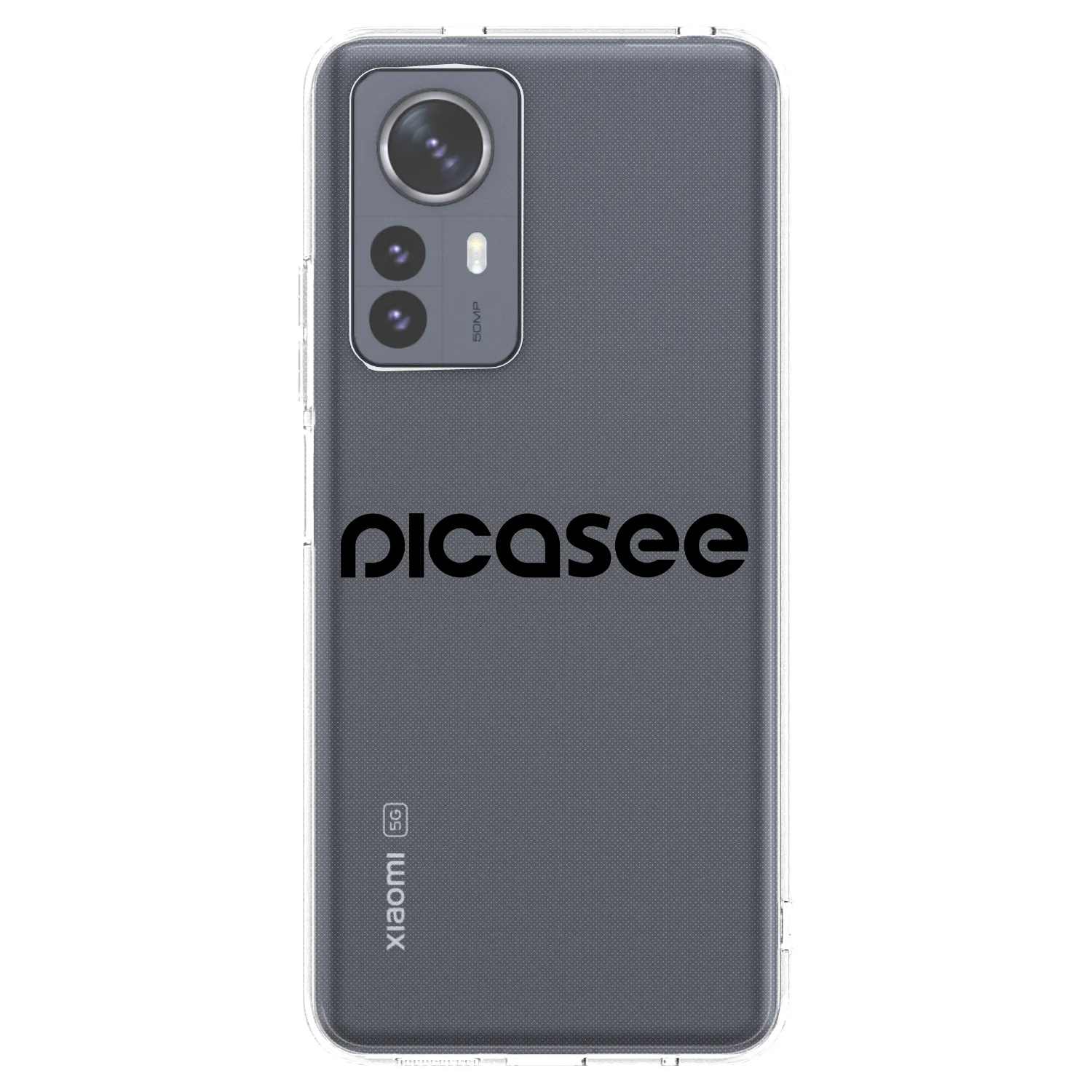 Picasee διαφανής θήκη σιλικόνης Xiaomi 12 Pro - Picasee - new logo - black