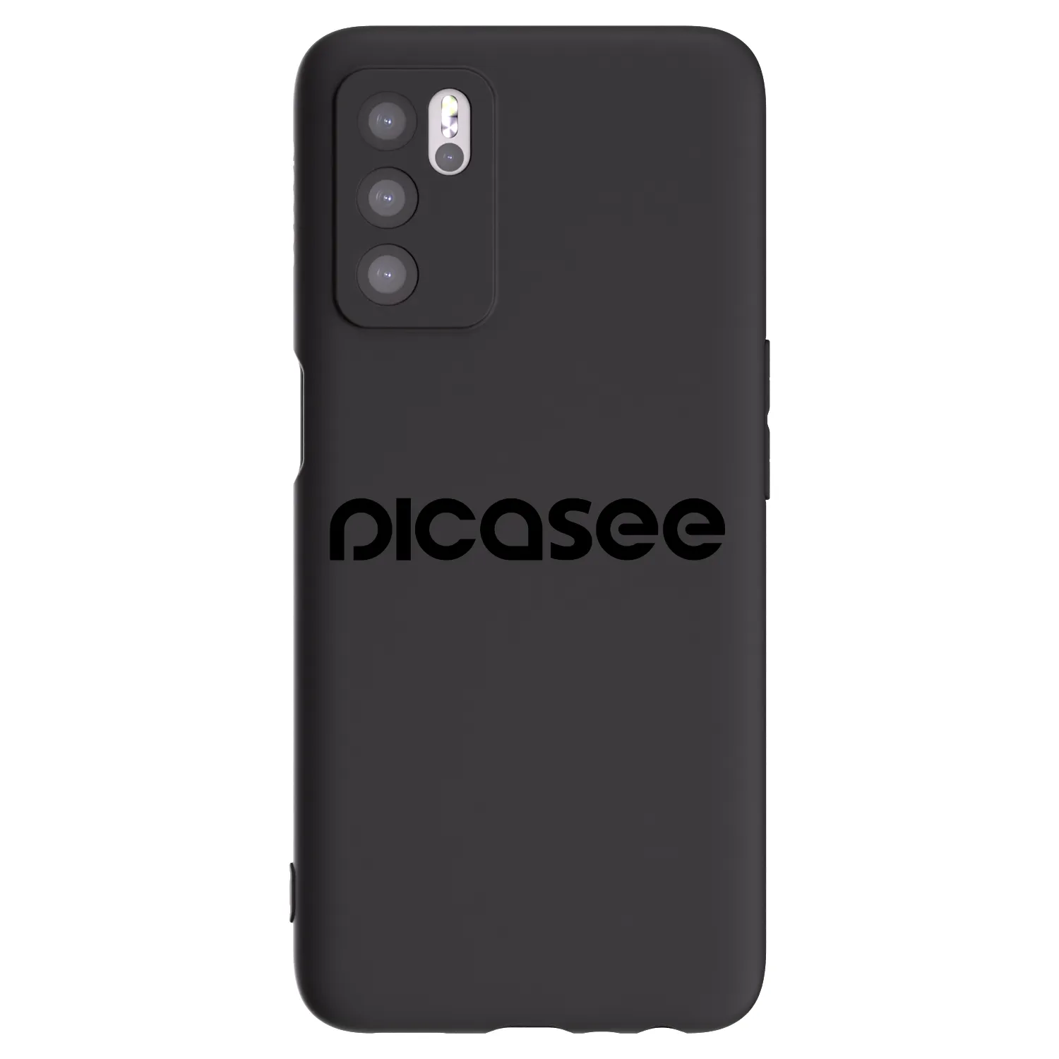Picasee Μαύρη θήκη σιλικόνης για OPPO A16 - Picasee - new logo - black